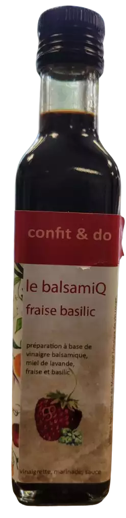 Vinaigre balsamique fraise basilic