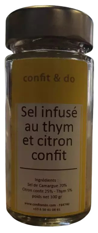 Sel infusé au thym et citron confit