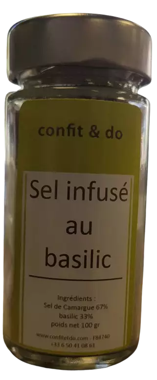 Sel infusé au basilic